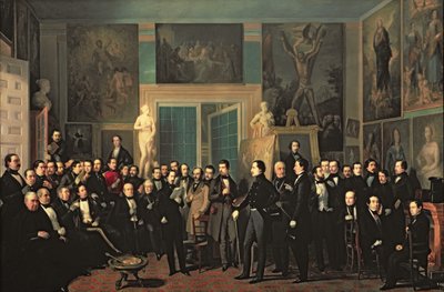 Die Versammlung der Dichter, 1846 von Antonio María Esquivel